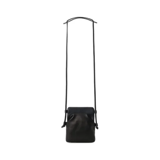 Smooth Leather Combination Clasp Bag