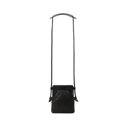 Smooth Leather Combination Clasp Bag