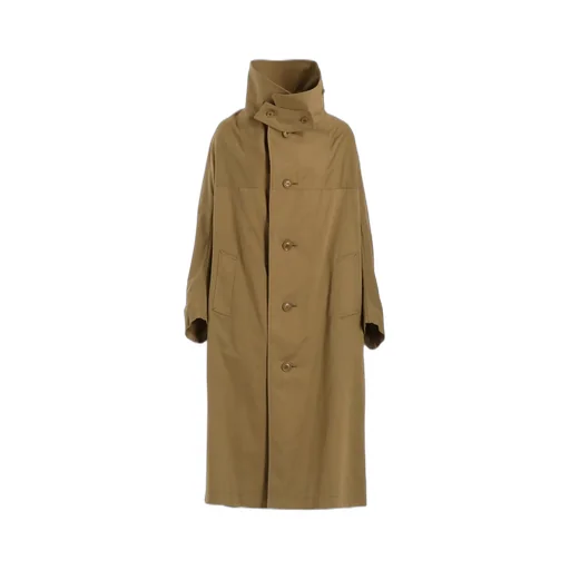 [Y's Born Product] Cotton Twill Long Cape Coat