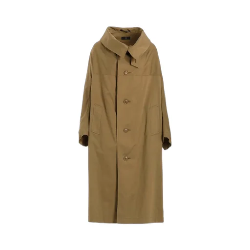 [Y's Born Product] Cotton Twill Long Cape Coat