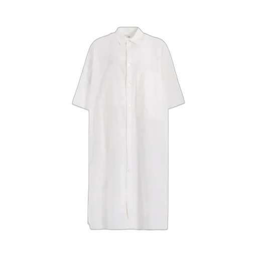 [Y's Born Product] Thin Cotton Twill Big Shirt Dress