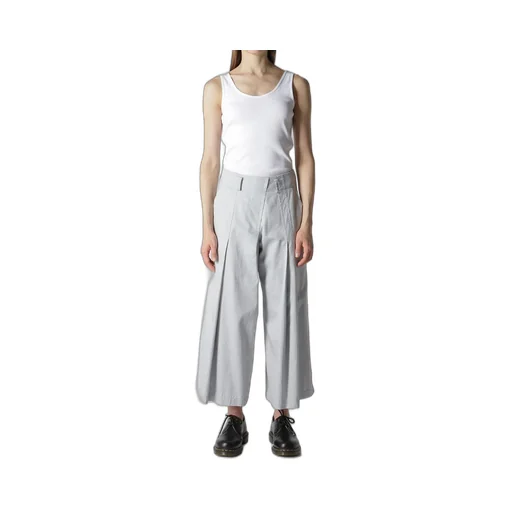 [Y's Born Product] Cotton Twill Random Tuck Pants