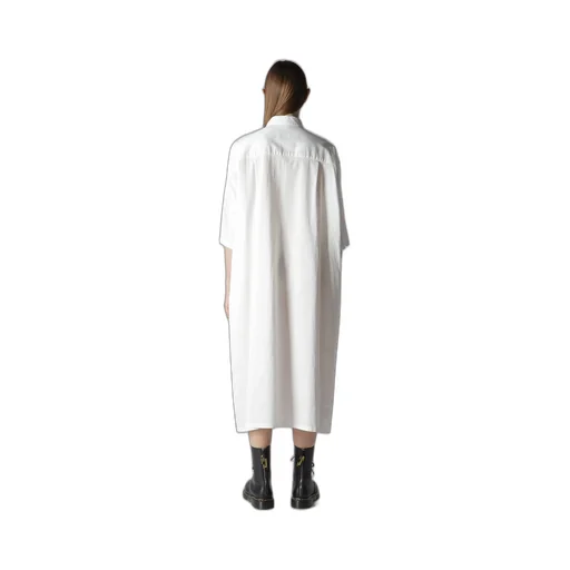 [Y's Born Product] Thin Cotton Twill Big Shirt Dress