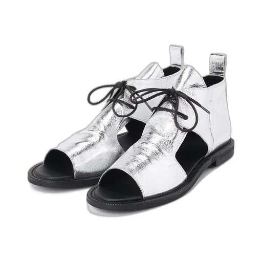 Soft Leather Drape Sandals