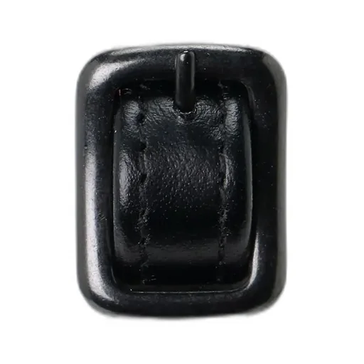 Semi-Gloss Leather Chopped Round Bag