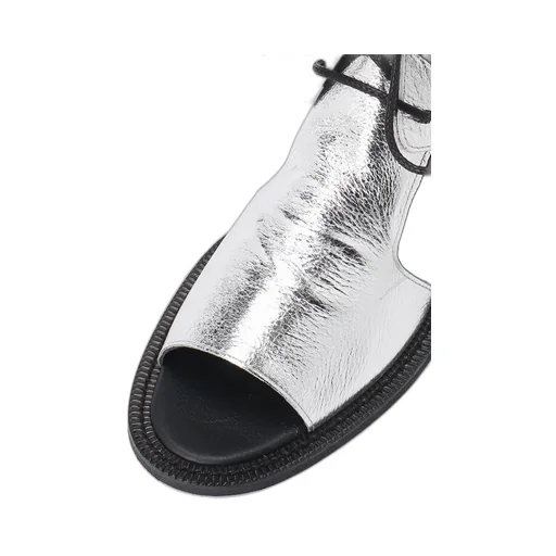 Soft Leather Drape Sandals