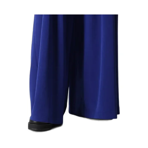 Crepe De Chine Doube Tucked Wide Pants