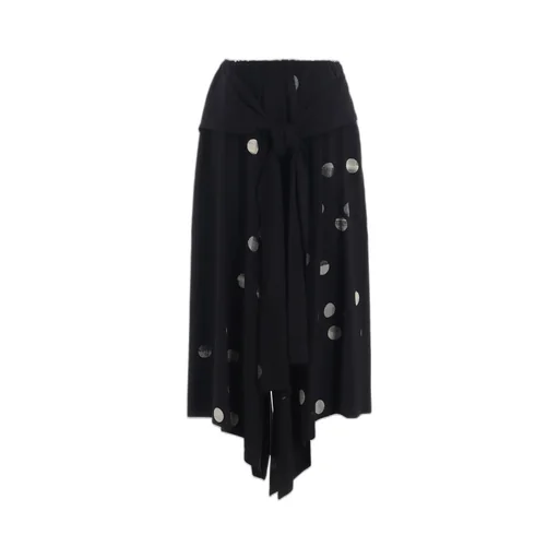Cu/Ry Gabardine Dot Front Tied Pants