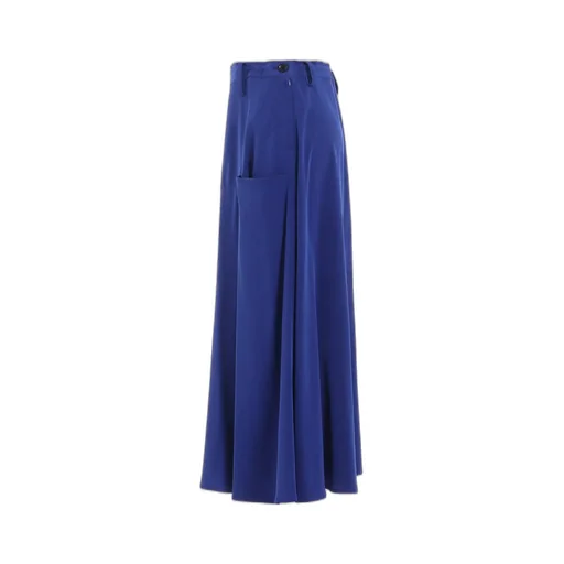 Crepe De Chine Front Panel Pocket Skirt