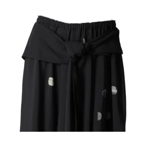 Cu/Ry Gabardine Dot Front Tied Pants