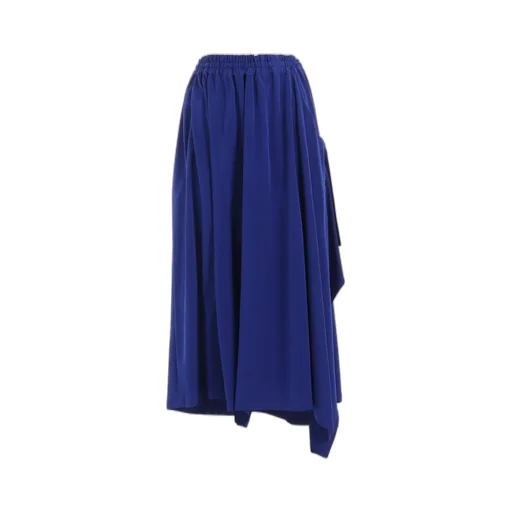 Crepe De Chine Side Cloth Elastic Pants