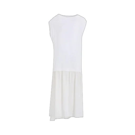 Crepe De Chine Cloth French Sleeve Dress
