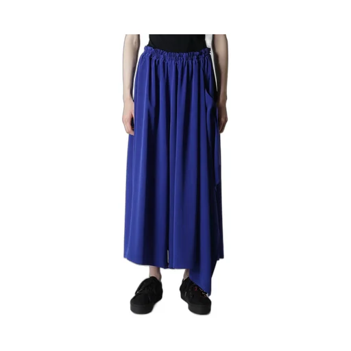 Crepe De Chine Side Cloth Elastic Pants