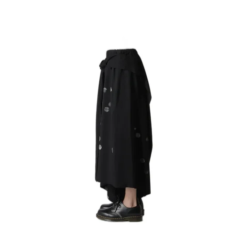 Cu/Ry Gabardine Dot Front Tied Pants