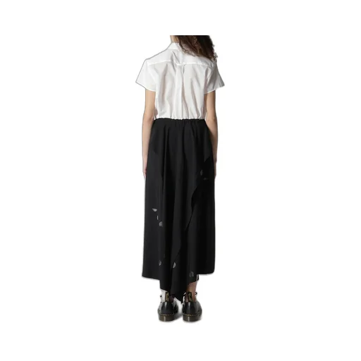 Cu/Ry Gabardine Dot Front Tied Pants