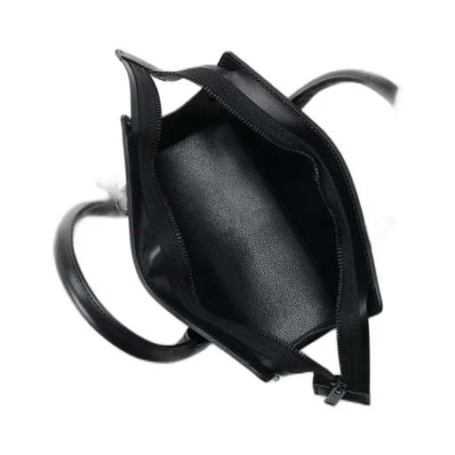 Semi-Gloss Leather Chopped Square Mini Bag