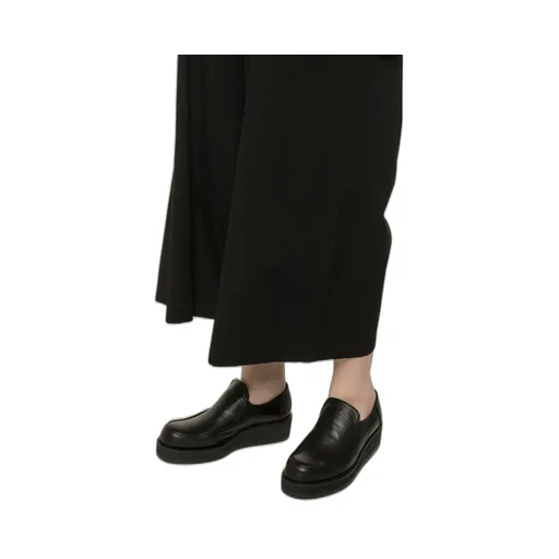 Soomth Leather Platform Slip-Ons