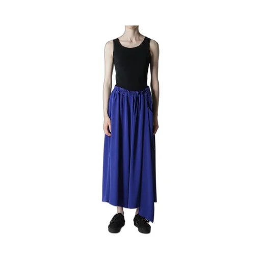 Crepe De Chine Side Cloth Elastic Pants