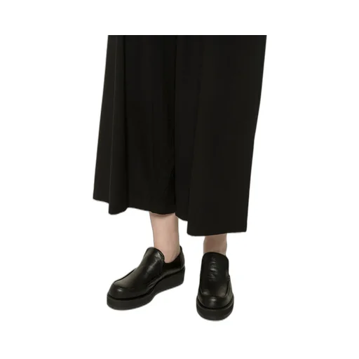 Soomth Leather Platform Slip-Ons