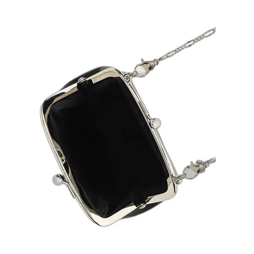 Semi-Gloss Smooth Leather Clasp Necklace M