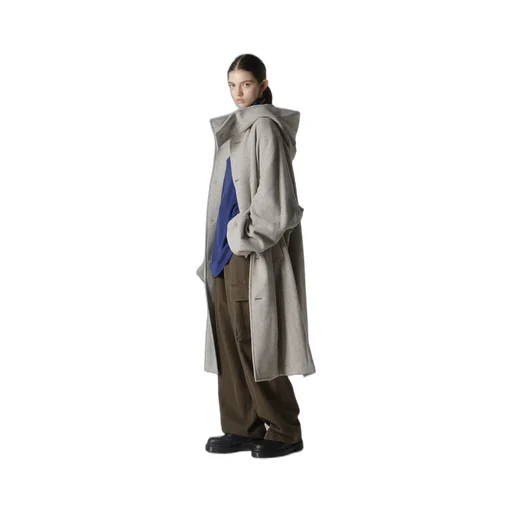 Airy Mosser Long Cape Coat