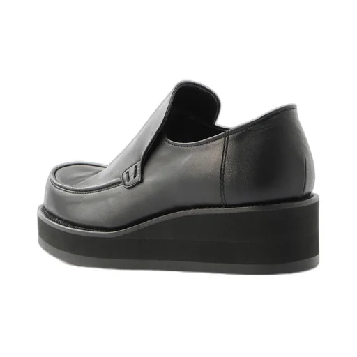 Soomth Leather Platform Slip-Ons