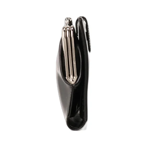 Glossy Smooth Leather Long Wallet