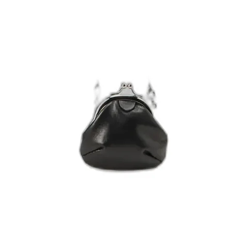 Semi-Gloss Smooth Leather Clasp Necklace S