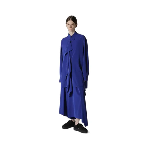 Crepe De Chine Side Cloth Elastic Pants