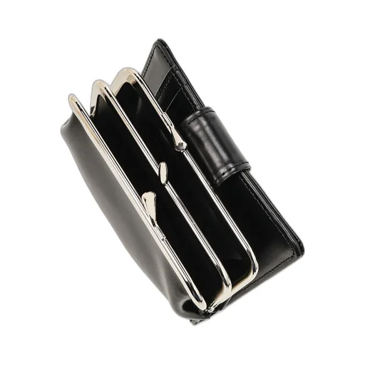 Glossy Smooth Leather Long Wallet