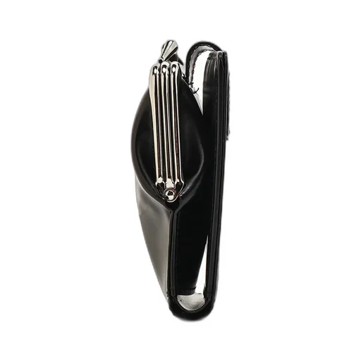 Glossy Smooth Leather Small Wallet