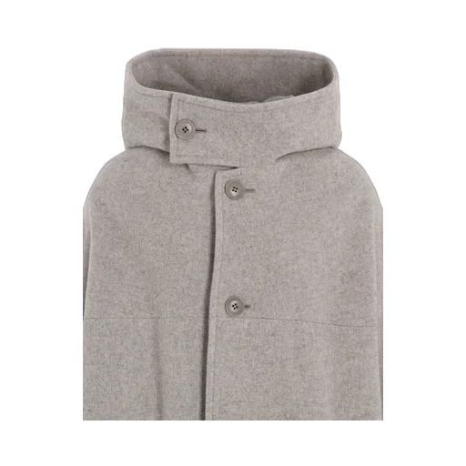 Airy Mosser Long Cape Coat