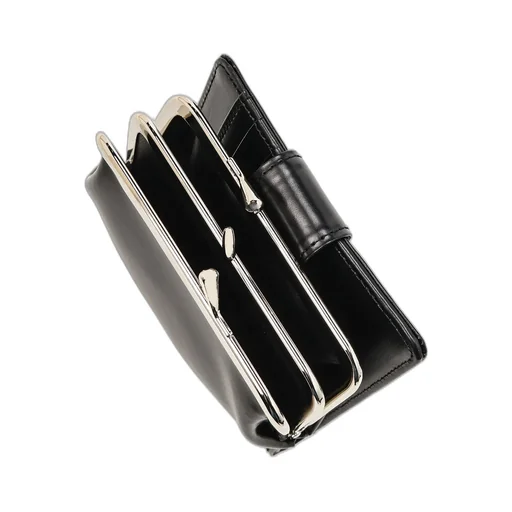 Glossy Smooth Leather Small Wallet