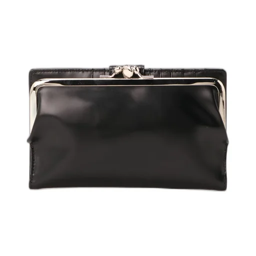 Glossy Smooth Leather Long Wallet