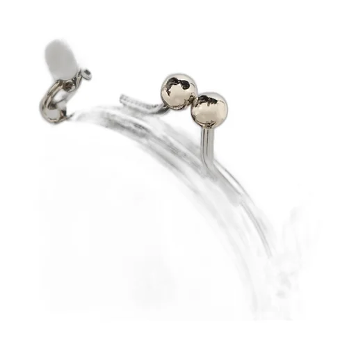 Semi-Gloss Smooth Leather Clasp Necklace S