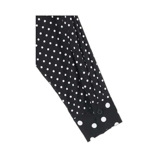 60/- Cotton Lawn Dot Print Square Collar Shirt
