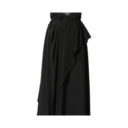 Crepe De Chine Ruffle Pants