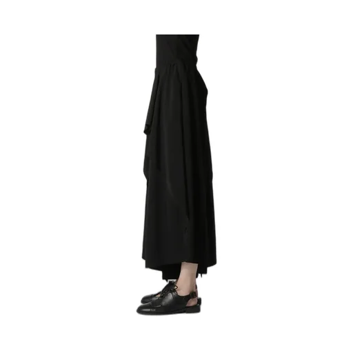 Crepe De Chine Ruffle Pants