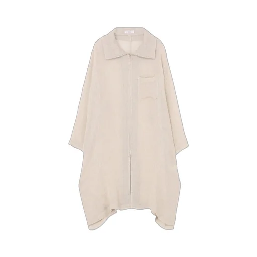 Leno Cloth Stand Collar Dress
