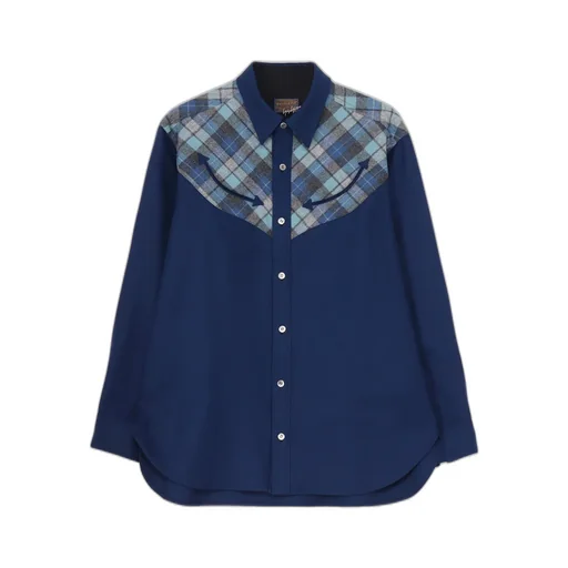 Yohji Yamamoto × Pendleton Plaid Blouse E