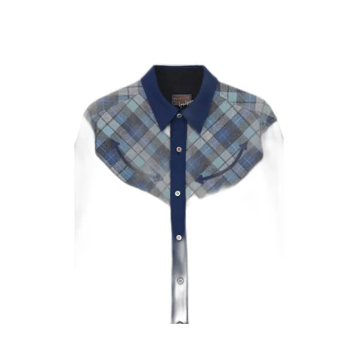 Yohji Yamamoto × Pendleton Plaid Blouse E
