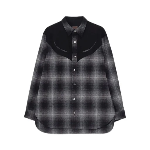 Yohji Yamamoto × Pendleton Plaid Blouse D