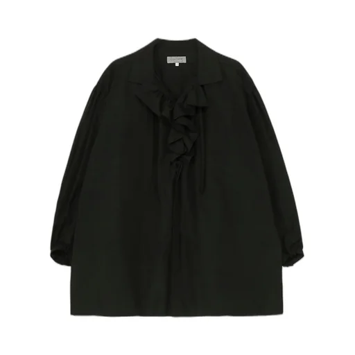 Cotton Broad Frilled Gather Blouse