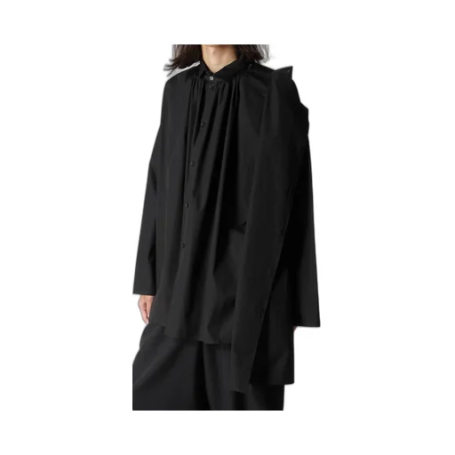Cotton Broad Gather Double Blouse