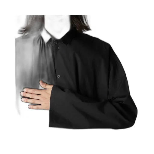 Cotton Broad Gather Double Blouse