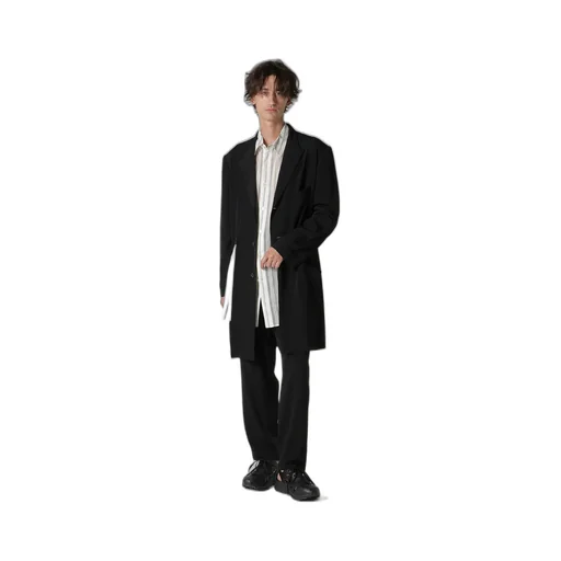 Ta Tuxedo Peaked Lapel Zip Opened Jacket