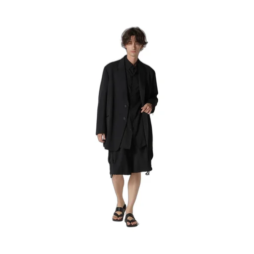 Wool Gabardine Double Button Jacket