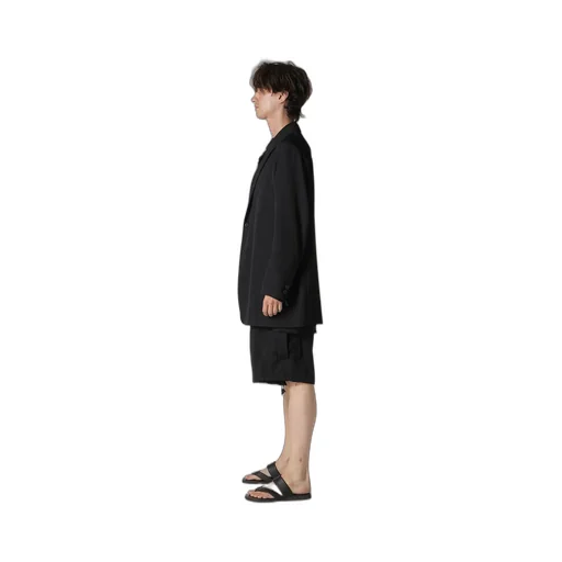 Wool Gabardine Double Button Jacket