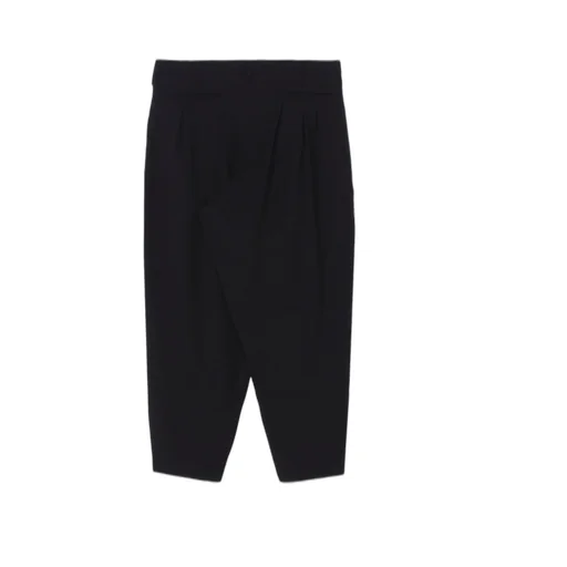 Wool Gabardine 12 Tucks Pants