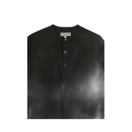 Cotton Broad Gather Sleeve Stand Blouse